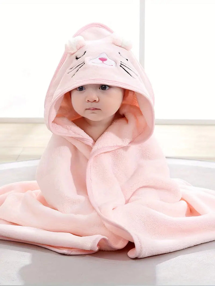 TinyTowel - мека и абсорбираща бебешка кърпа за баня