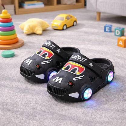 KidVroom - Детски LED пантофки с LED колела и каишка