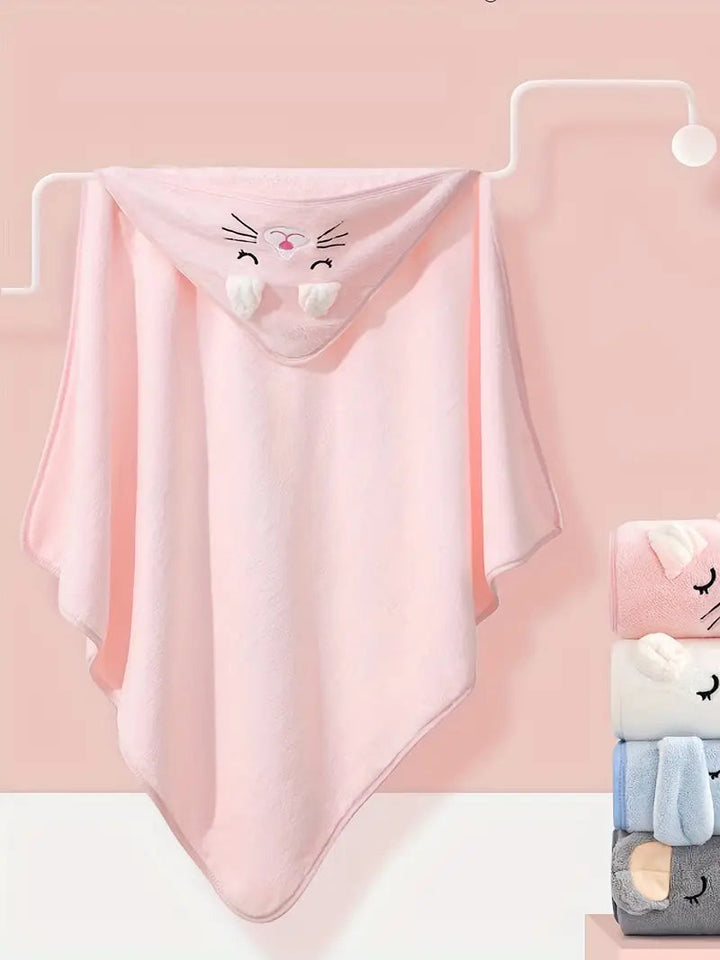 TinyTowel - мека и абсорбираща бебешка кърпа за баня