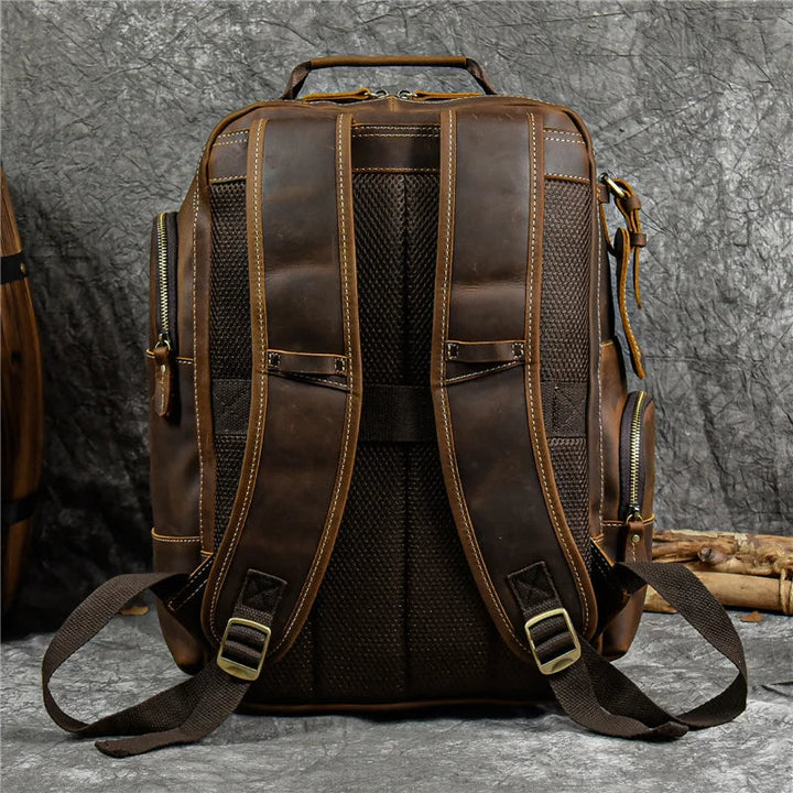 SummitCarry - Ръчно изработен пътнически раница от естествена кожа