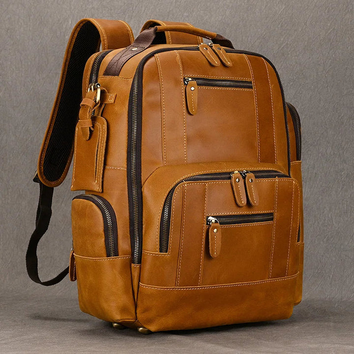 SummitCarry - Ръчно изработен пътнически раница от естествена кожа